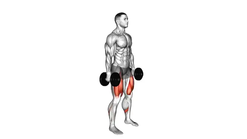 اسکات با دمبل