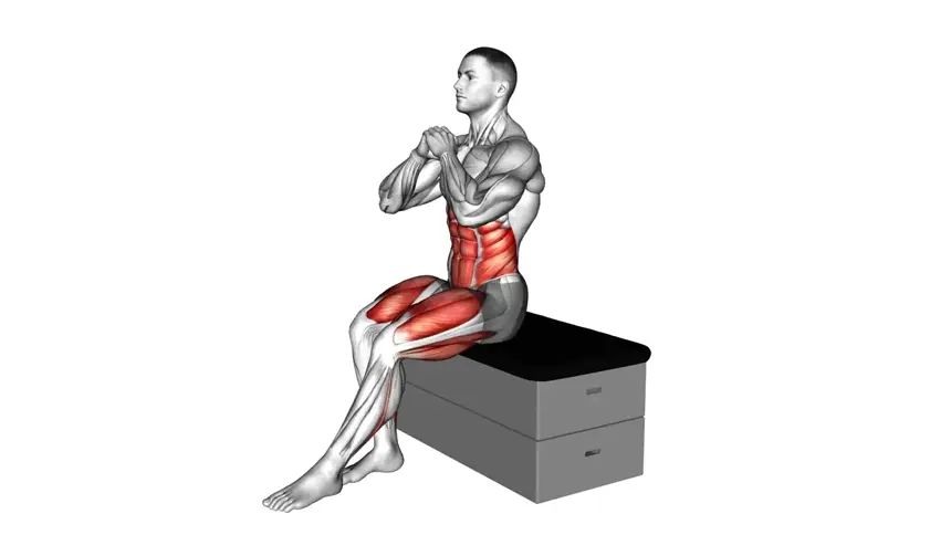 قدم به بیرون و جمع کردن زانو نشسته روی چهارپایه نرم